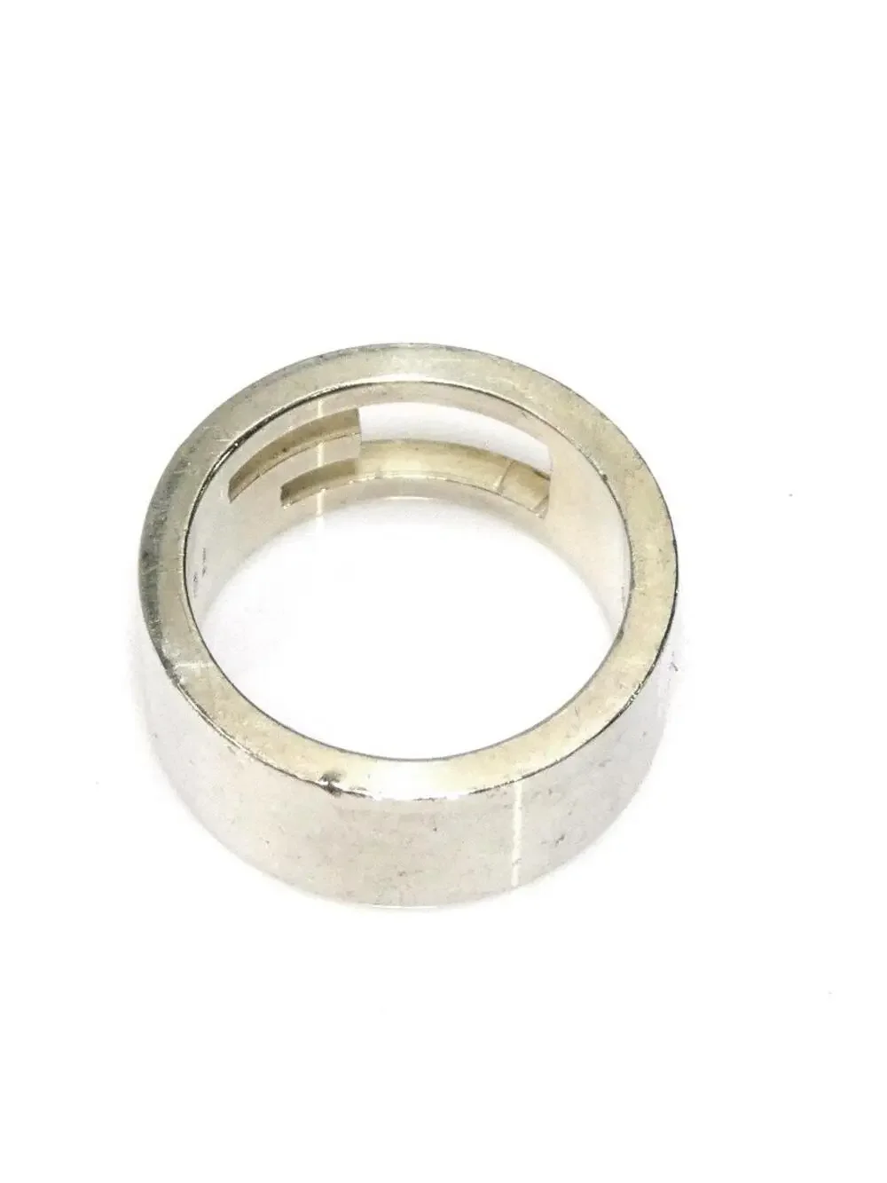 Auth Gucci G Logo Ring Silver - #302836G94B